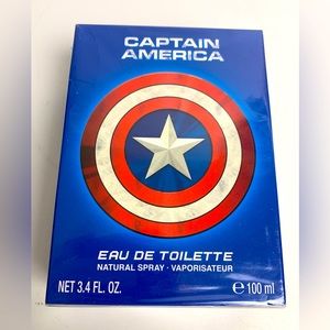 NWT Captain America By Marvel EDT 3.4 oz / 100 ml Spray For Men